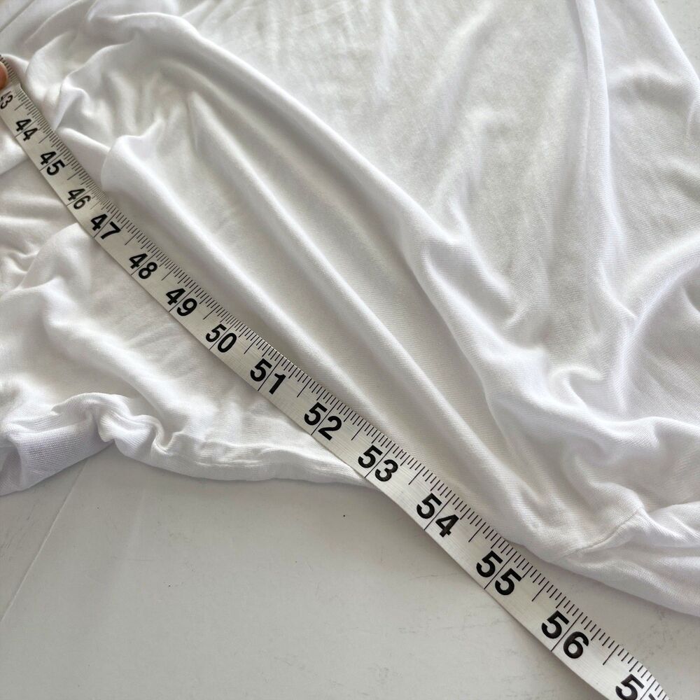 Lauren Moshi NEW Angel Oversized T-Shirt w/ Mini Tennis Rackets Size M/L White - Picture 6 of 11
